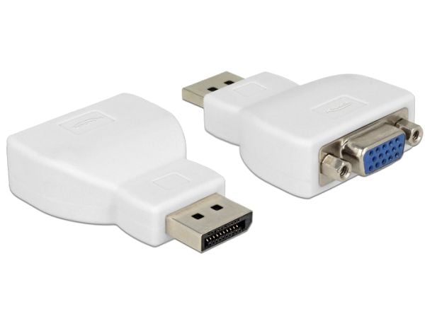 DeLOCK 65568, DisplayPort, VGA, Valkoinen