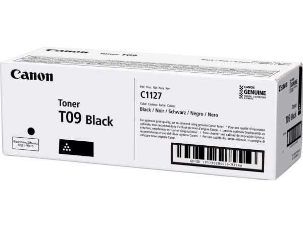 Canon TONER T09 BK, 7600 sivua, Musta, 1 kpl