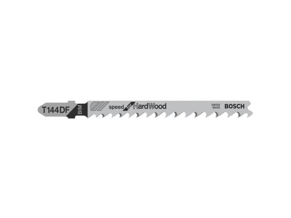Bosch Speed for Hard Wood T 144 DF - Sagblad - for løvtre, bløtt tre, laminerte paneler - 5 deler - lengde: 100 mm