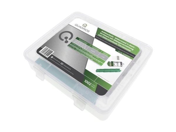 Quadrios 2010P032 motståndssortiment kolförzinkad beläggning med axial tråd 0207 0,25 W 5 % 1 set