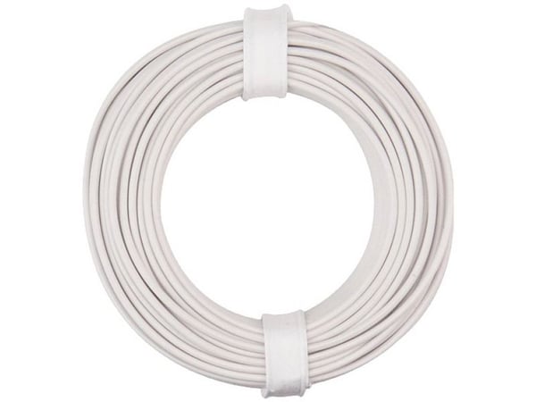 Donau Elektronik 150-015 Johdin 1 x 0,50 mm² valkoinen 10 m