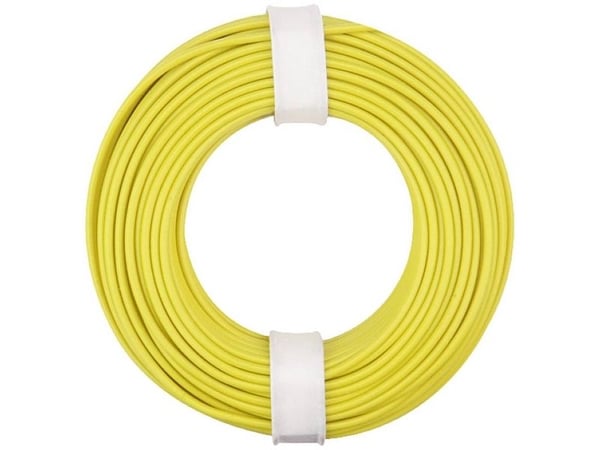 Donau Elektronik 150-013 Johdin 1 x 0,50 mm² keltainen 10 m