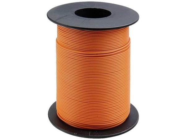 Donau Elektronik 125-S25-7 Johdin 1 x 0,25 mm² oranssi 25 m 25 m