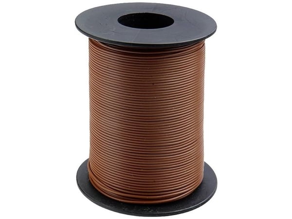 Donau Elektronik 125-S25-8 enkelledare 1 x 0,25 mm² brun 25 m
