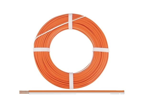 Donau Elektronik 250-57-25 Johdin 2 x 0,50 mm² Valkoinen-oranssi 25 m 25 m