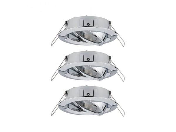 Paulmann 924.88, Monteringsbrakett, Kromfarget, Aluminium, Paulmann, 8,4 cm, 3 stykker