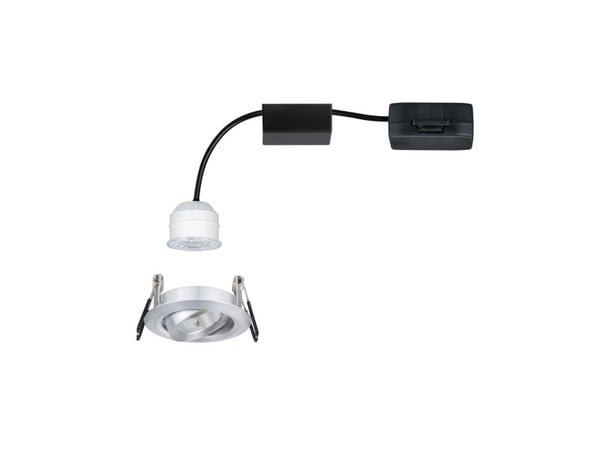 Paulmann 942.96, Innsunket spotlight, Ikke-utskiftbare pærer, 1 ampuller, LED, 2700 K, Aluminium