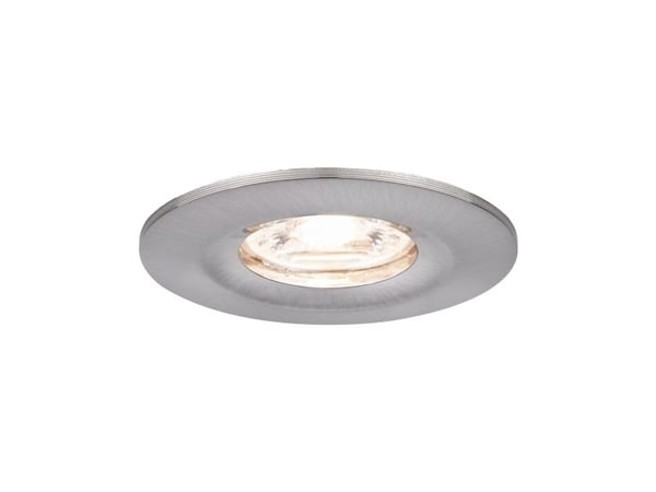 Paulmann 943.00, Innsunket spotlight, Ikke-utskiftbare pærer, 1 ampuller, LED, 2700 K, Børstet jern