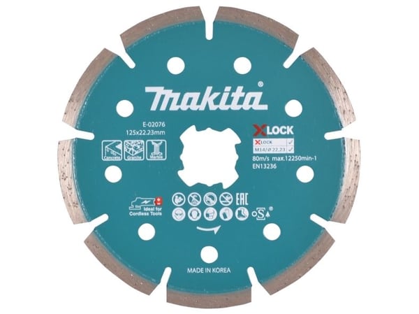 Makita - Diamantskjæreplate - for betong, marmor, granitt - 125 mm - for Makita GA041GM201; XGT GA041GZ