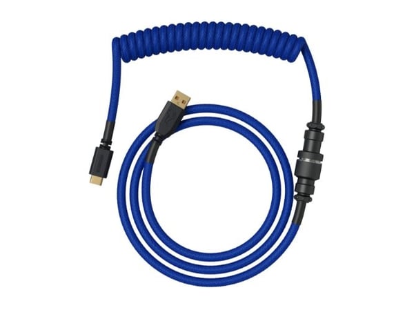 Glorious PC Gaming Race Coiled, Blå, 1,37 m, 1 stykker, Glorious PC Gaming Race, Flettet, USB Type-A, USB Type-C