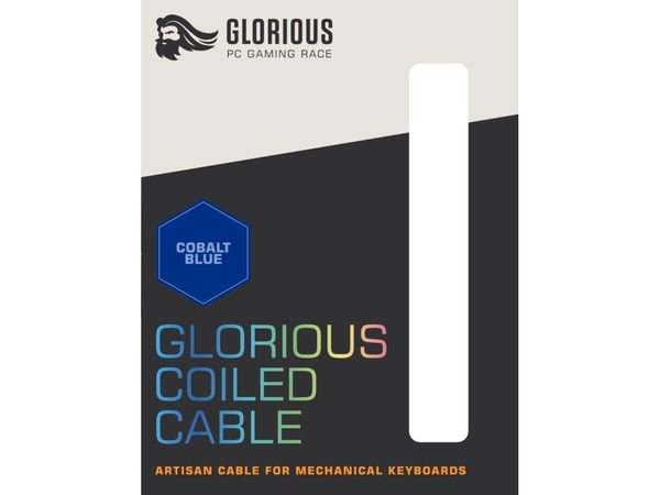 Glorious PC Gaming Race Coiled, Blå, 1,37 m, 1 stykker, Glorious PC Gaming Race, Flettet, USB Type-A, USB Type-C