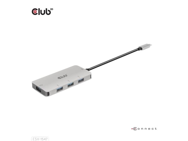 Club 3D CSV-1547 - Hub - 4 x USB 3.1 Gen 2 - stasjonær