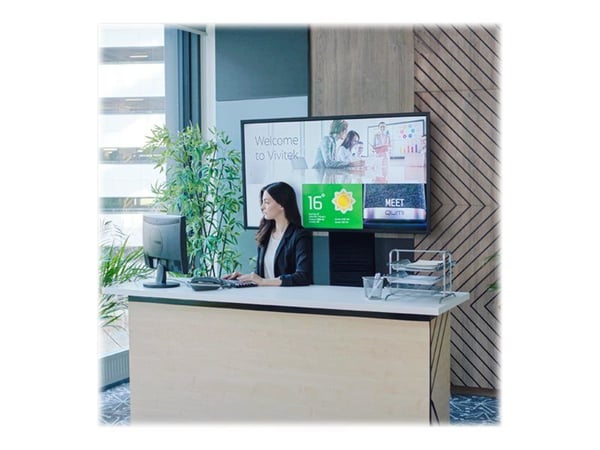 Vivitek NovoDisplay DK551P - 55" Diagonal klass LED-bakgrundsbelyst LCD-skärm - interaktiv digital skyltning - 4K UHD (2160p) 3840 x 2160 - direktu...