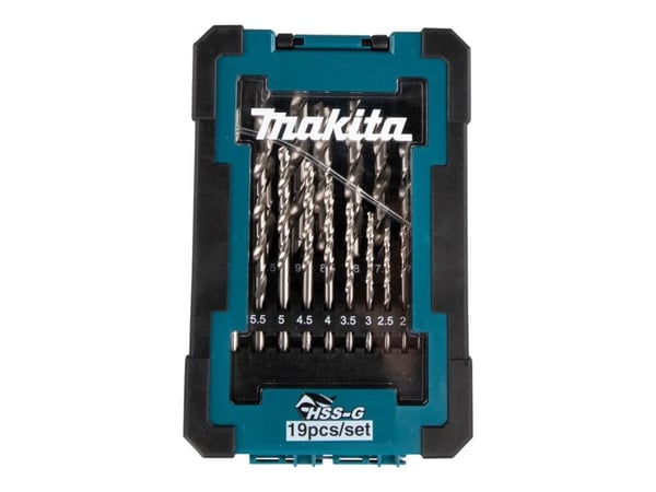 Makita - Borsett - for tre, metall, murverk - 19 deler
