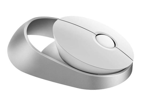 Rapoo Ralemo Air 1 - Mus - flerfunksjonsmodus - optisk - 3 knapper - trådløs - 2.4 GHz, Bluetooth 3.0, Bluetooth 5.0 - USB trådløs mottaker - hvit