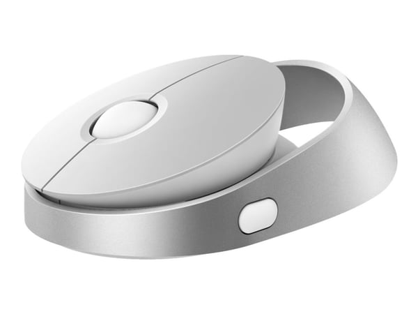 Rapoo Ralemo Air 1 - Mus - flerfunksjonsmodus - optisk - 3 knapper - trådløs - 2.4 GHz, Bluetooth 3.0, Bluetooth 5.0 - USB trådløs mottaker - hvit