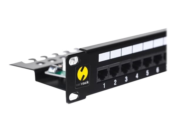 Netrack - Koblingspanel - CAT 5e - UTP - RJ-45 X 24 - svart - 19"