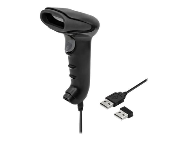 Qoltec - Strekkodeskanner - portabel - 2D-bildefremviser - 300 skann/sek - dekodet - USB
