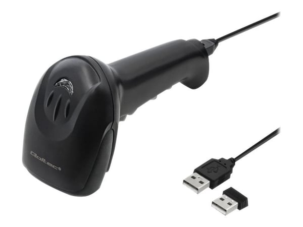 Qoltec - Strekkodeskanner - portabel - 2D-bildefremviser - 300 skann/sek - dekodet - USB