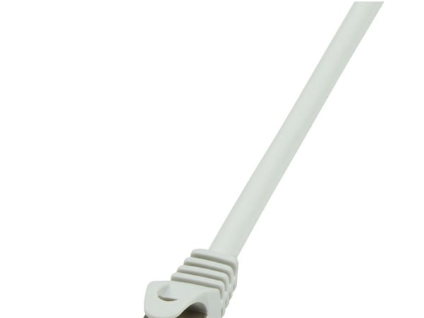 LogiLink PrimeLine - Koblingskabel - RJ-45 (hann) til RJ-45 (hann) - SFTP, PiMF - CAT 6a - halogenfri, formstøpt, uten hindringer - grå