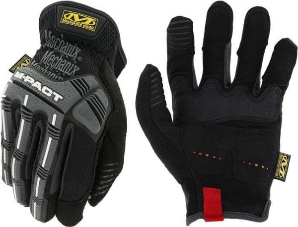 Mechanix Wear Gloves Mechanix M-Pact® Åpen mansjett M størrelse. Ruched Cuff, TrekDry®, Syntetisk Lær, Palm, Gear, Armortex®, Finger Protection, C3...