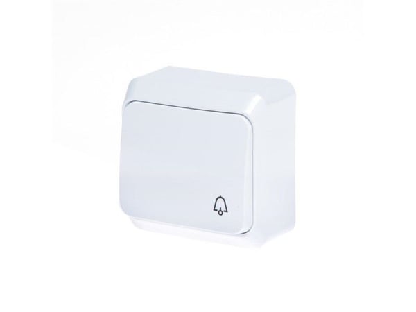 Schneider Electric Prima klockknapp vit - WDE001012
