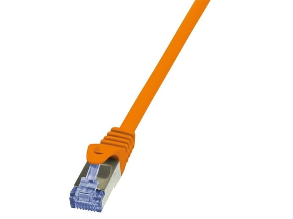 LogiLink PrimeLine - Koblingskabel - RJ-45 (hann) til RJ-45 (hann) - SFTP, PiMF - CAT 6a - halogenfri - oransje