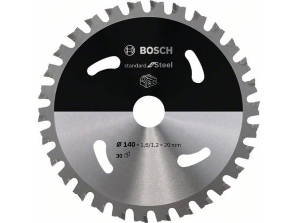 Bosch Standard for Steel - Sirkelformet sagblad - for stål - 140 mm - 30 tenner