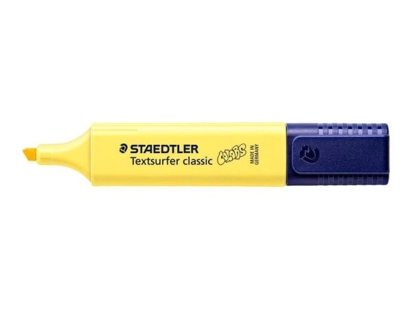 Tekstmarker Staedtler 364 pastel lys gul Textsurfer Classic - (10 stk.)