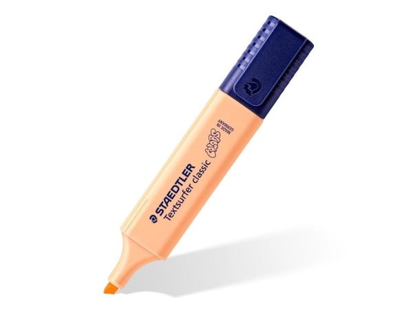 Tekstmarker Staedtler 364 pastel fersken Textsurfer Classic - (10 stk.)