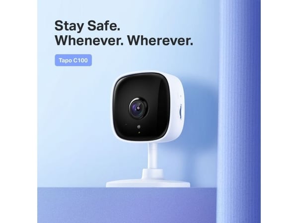 TP-Link Tapo C110, IP-sikkerhetskamera, Innendørs, Trådløs, FCC, IC, CE, NCC, Bord, Hvit, Svart