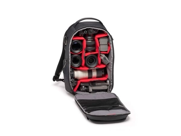Manfrotto Pro Light Frontloader M - Ryggsekk for DSLR camera with lenses - Hypalon, syntetisk tøy, ripstop-nylon, vannbestandig stoff - svart