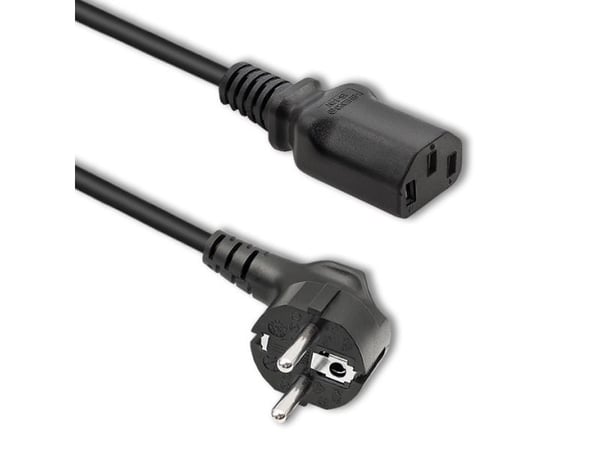 Qoltec - Sähköjohto - CEE 7/7 til IEC 60320 C13 - 250 V - 16 A - 1,5 m - 1,5 m