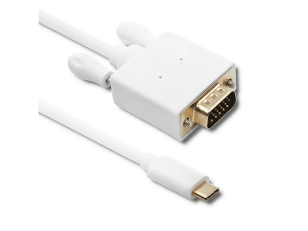 Qoltec - Adapterikaapeli - USB-C (han) til DB-15 (han) - USB 3.1 - 2 m - 1080p-tuki