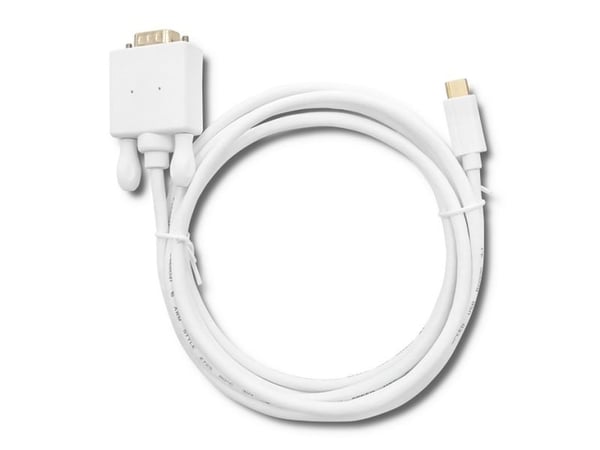 Qoltec - Adapterikaapeli - USB-C (han) til DB-15 (han) - USB 3.1 - 2 m - 1080p-tuki