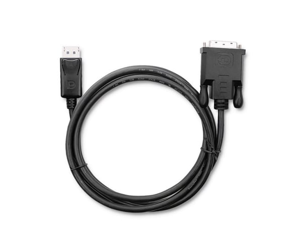 Qoltec - Adapterkabel - DisplayPort (hann) låst til DVI-D (hann) - 1.8 m - tommelskruer - svart