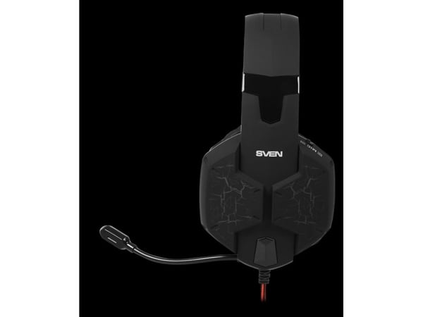 SVEN AP-U988MV, Langallinen & langaton, Pelaaminen, 20 - 20000 Hz, 365 g, Kuulokkeet, Musta, Punainen
