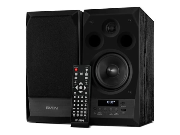 SVEN MC-10, 50 W, Universell, Sort, MDF, IR, FM