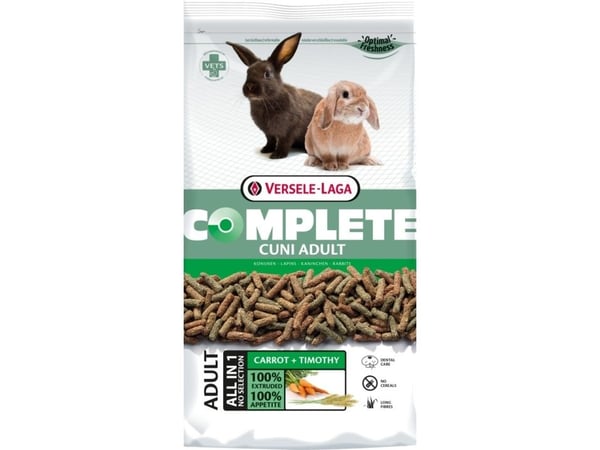 Versele-Laga Cuni Adult Complete, Snack, 1,75 kg, Kanin, Vitamin A, Vitamin C, Vitamin D3, Vitamin E, Koppar, Jod, Strykjärn, Manganese, Selen, Zin...