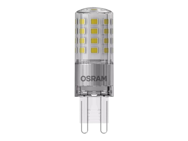 OSRAM LED STAR+ - LED-lyspære - form: PIN - klar finish - G9 - 4 W (ekvivalent 40 W) - klasse E - varmt hvitt lys - 2700 K