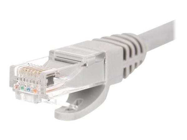 Netrack - Koblingskabel - RJ-45 (hann) til RJ-45 (hann) - UTP - CAT 5e - formstøpt, uten hindringer, flertrådet - grå