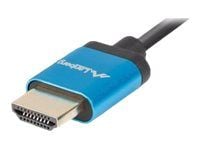 Lanberg - Premium High Speed - HDMI-kabel - HDMI hann til HDMI hann - 1.8 m - svart - 4K-støtte, 1080p-støtte