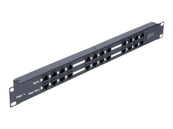 Extralink EX.1971, IEEE 802.3af, IEEE 802.3at, 10/100Base-T(X), Nopea Ethernet, 100 Mbit/s, 1U, Musta