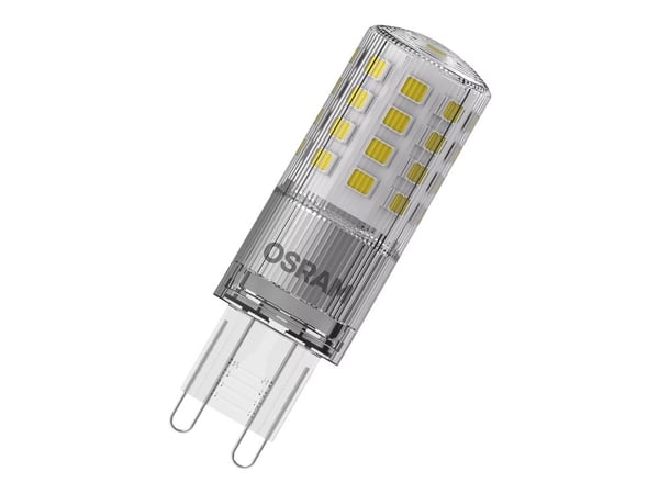 OSRAM LED STAR+ - LED-lyspære - form: PIN - klar finish - G9 - 4 W (ekvivalent 40 W) - klasse E - varmt hvitt lys - 2700 K