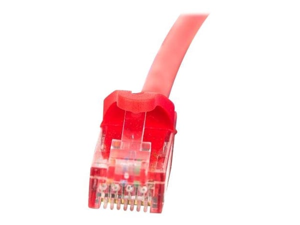 Netrack - Patchkabel - RJ-45 (han) til RJ-45 (han) - 25 cm - UTP - CAT 5e - booted, knastfri - rød