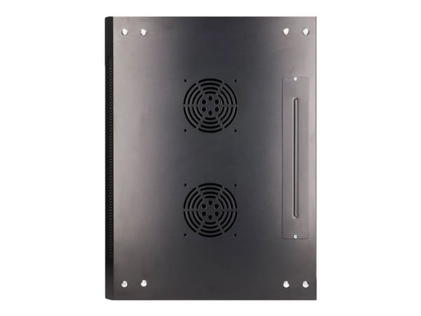 Extralink - Rack skap - 600x450 mm - veggmonterbar - svart - 12U - 19"