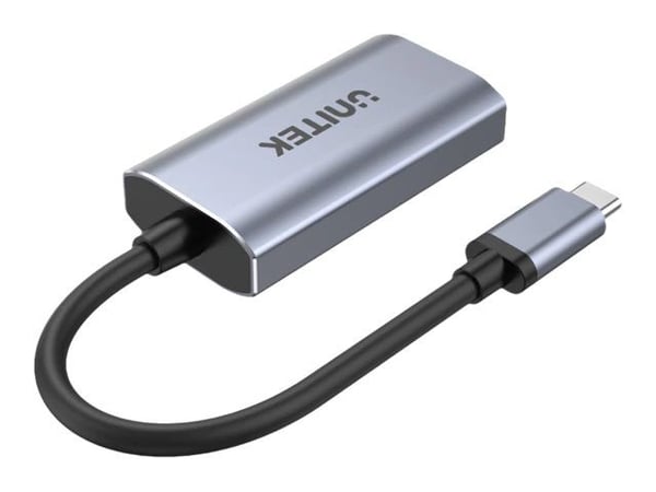 Unitek V1414A - Video adapter - USB-C hann til HDMI hunn - 15 cm - romgrå - 8K 60Hz støtte