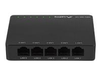 Lanberg DSP2-1005-12V, Hallitsematon, Gigabit Ethernet (10/100/1000)