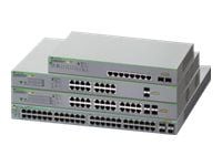 Allied Telesis AT GS950/18PS V2 - Switch - smart - 16 x 10/100/1000 (PoE+) + 2 x 1000Base-X - skrivbordsmodell, rackmonterbar, väggmonterbar - PoE+...