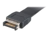 Akasa AK-CBUB37-50L - USB-panel - 20-stift USB 3.1-överdel (hane) till 24 pin USB-C (hona) - 50 cm - reversibla kontakter
